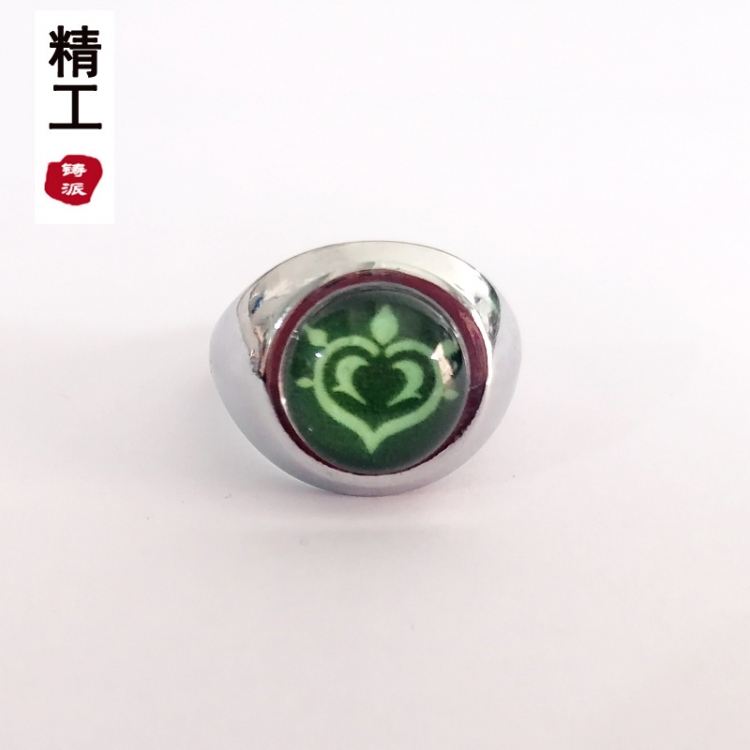 Genshin Impact Gold metal luminous opening ring price for 10 pcs  OPP packaging