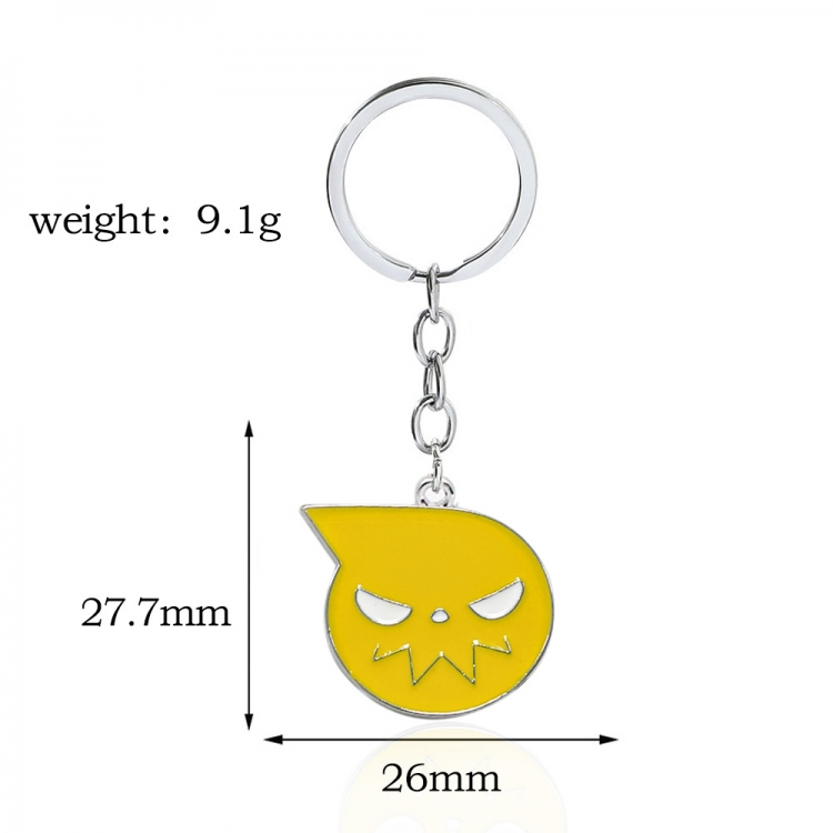 Soul Eate Anime cartoon metal key chain pendant price for 5 pcs OPP packaging  K00644
