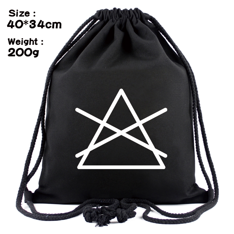 Bleach Anime Coloring Book Drawstring Backpack 40X34cm 200g