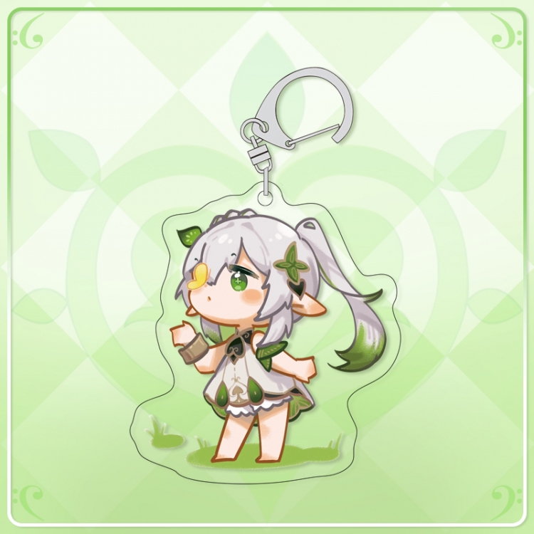 Genshin Impact acrylic pendant bag charm keychain price for 5 pcs