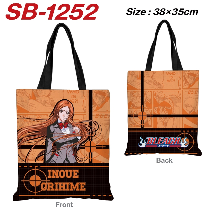 Bleach Anime Canvas Handheld Shoulder Bag Handbag Shopping Bag 38X35CM SB-1252