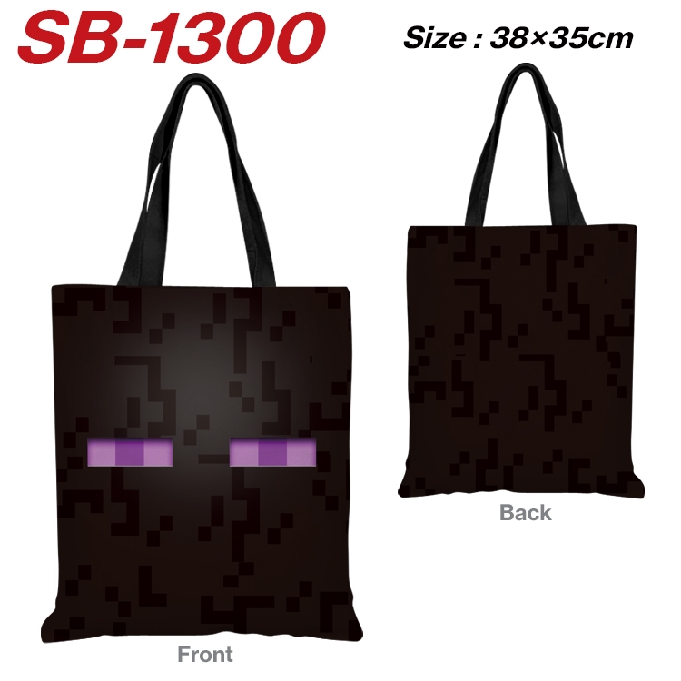 Minecraft Anime Canvas Handheld Shoulder Bag Handbag Shopping Bag 38X35CM SB-1300