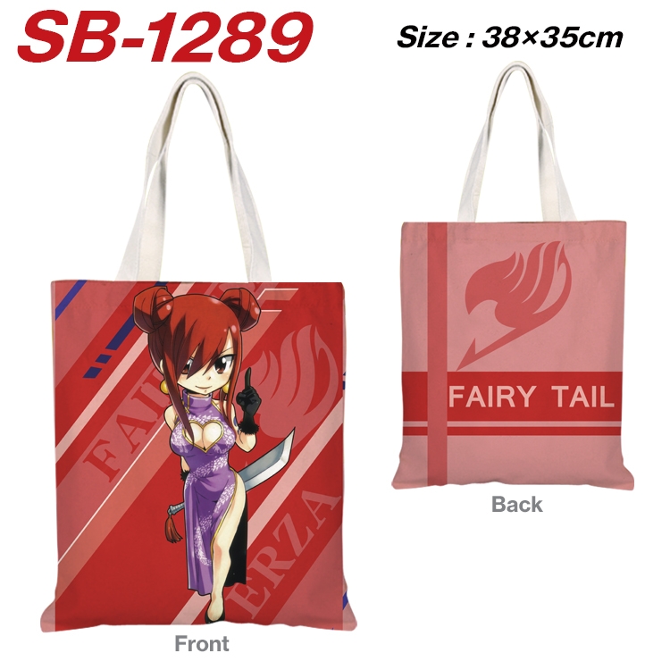 Fairy tail Anime Canvas Handheld Shoulder Bag Handbag Shopping Bag 38X35CM SB-1289
