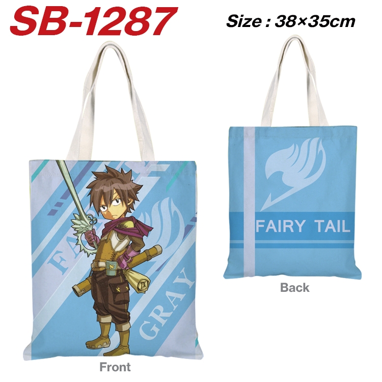Fairy tail Anime Canvas Handheld Shoulder Bag Handbag Shopping Bag 38X35CM SB-1287