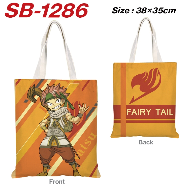 Fairy tail Anime Canvas Handheld Shoulder Bag Handbag Shopping Bag 38X35CM SB-1286