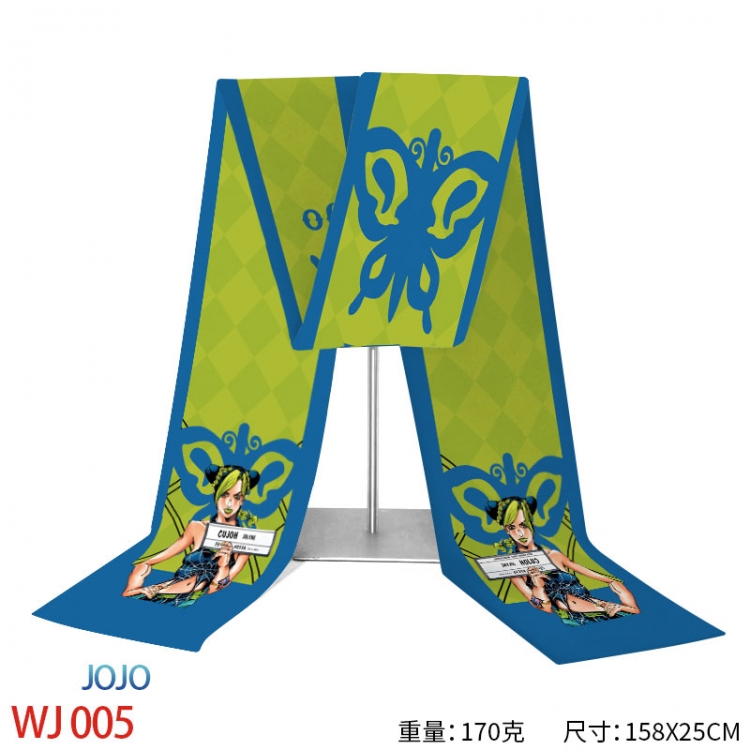 JoJos Bizarre Adventure Anime full-color flannelette scarf 158x25cm WJ-005-2