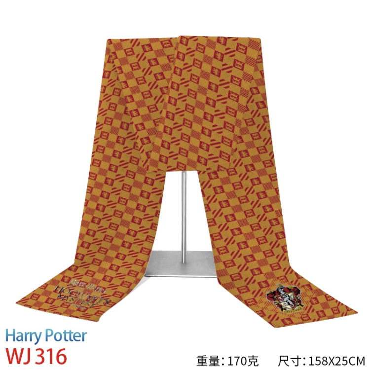 Harry Potter Anime full-color flannelette scarf 158x25cm WJ-316