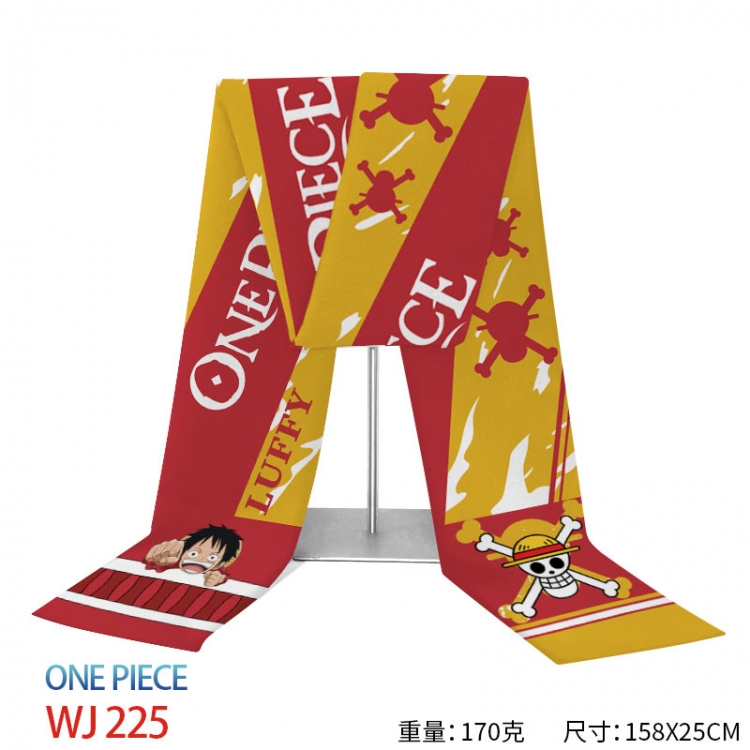 One Piece Anime full-color flannelette scarf 158x25cm WJ-225-2