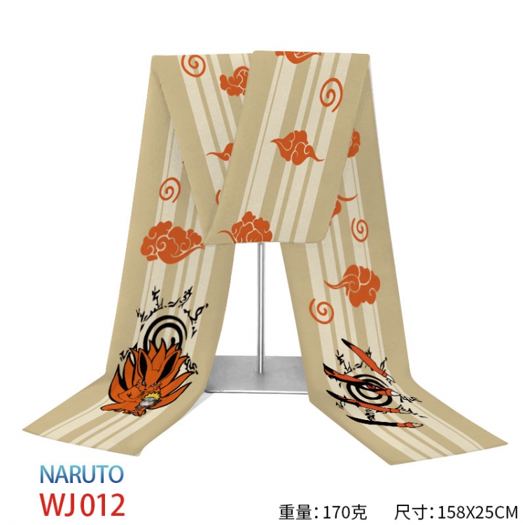 Naruto Anime full-color flannelette scarf 158x25cm WJ-012
