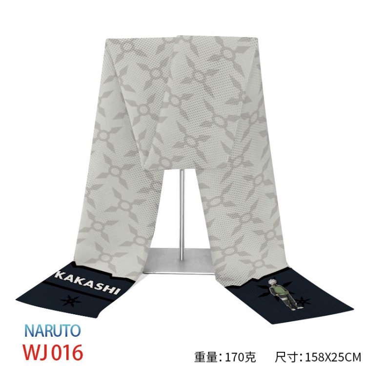 Naruto Anime full-color flannelette scarf 158x25cm  WJ-016