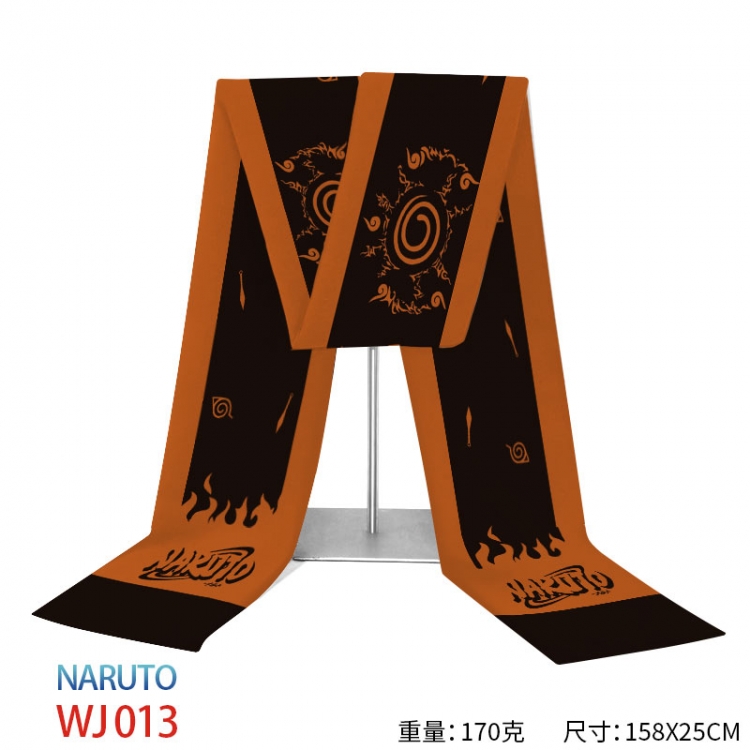 Naruto Anime full-color flannelette scarf 158x25cm  WJ-013