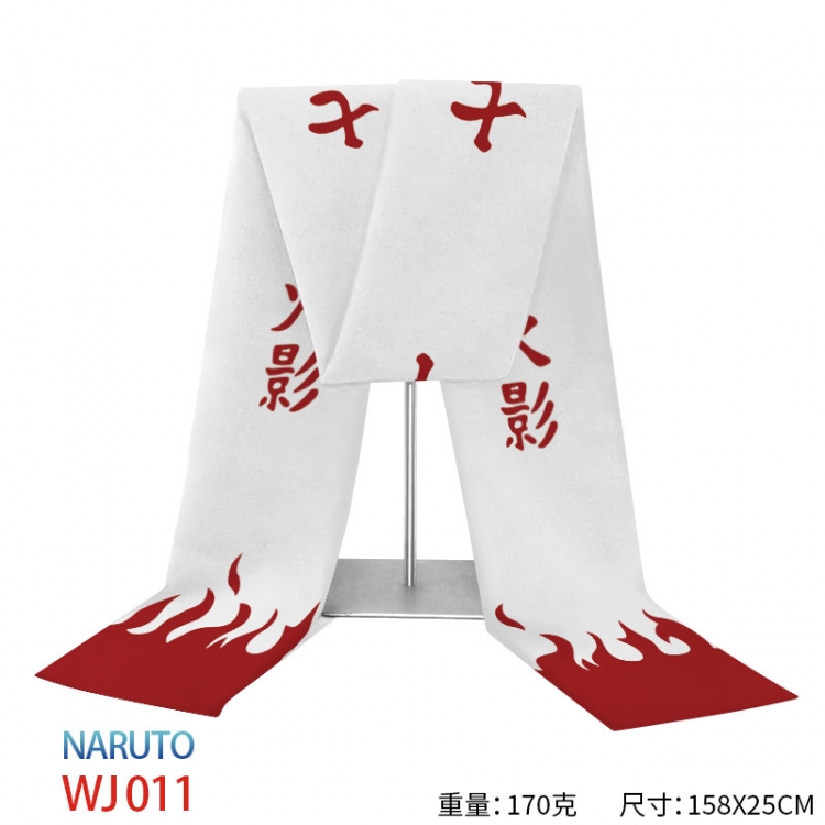 Naruto Anime full-color flannelette scarf 158x25cm WJ-011