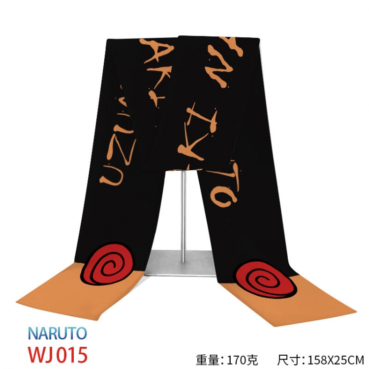 Naruto Anime full-color flannelette scarf 158x25cm WJ-015