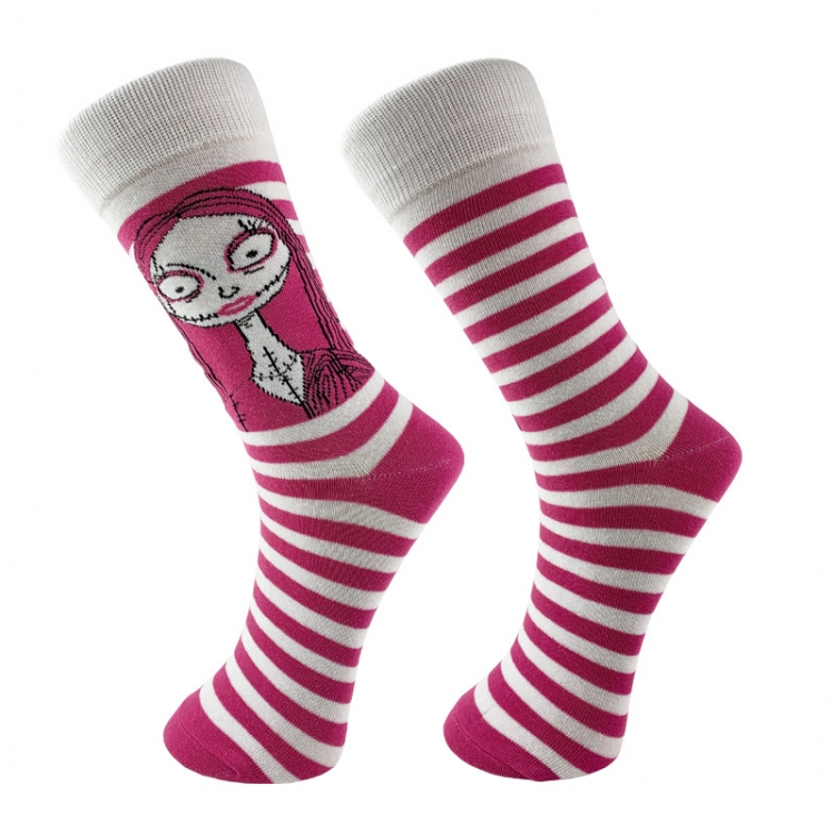 The Nightmare Before Christmas Personality socks in the tube Couple socks price for 5 pcs