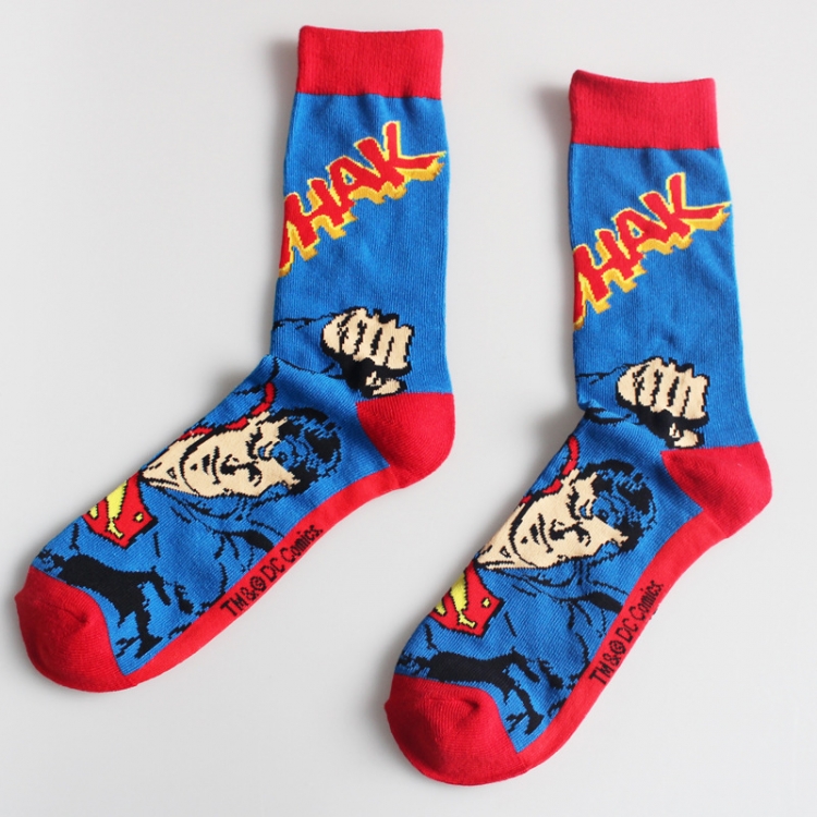 superman Personality socks in the tube Couple socks price for 5 pcs
