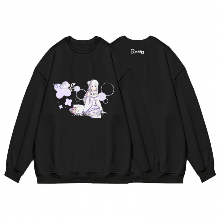 Re:Zero kara Hajimeru Isekai Seikatsu Anime print fashion casual thick hooded sweater  from S to 3XL