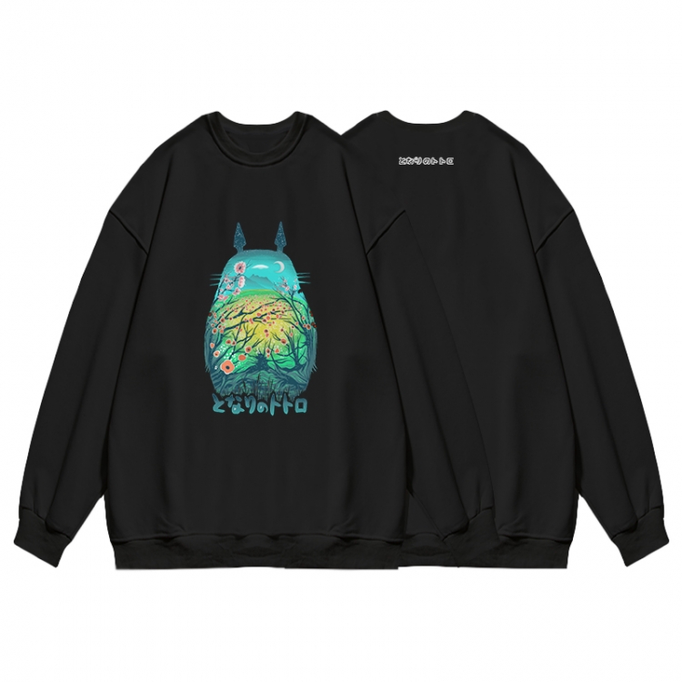 TOTORO Anime print fashion casual thick hooded sweater  from S to 3XL