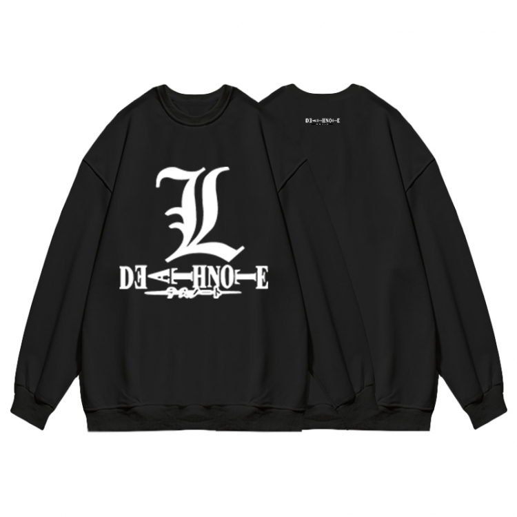 Death note Anime print fashion casual thick hooded sweater  from S to 3XL