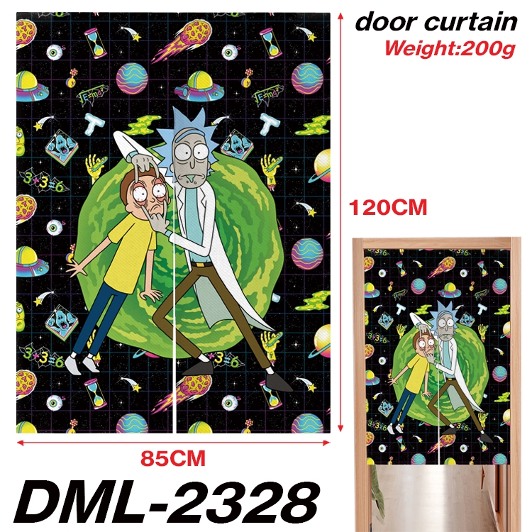 Rick and Morty Animation full-color curtain 85x120CM DML-2328