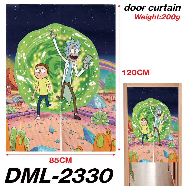 Rick and Morty Animation full-color curtain 85x120CM DML-2330