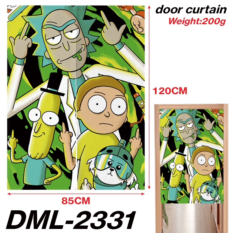 Rick and Morty Animation full-color curtain 85x120CM  DML-2331