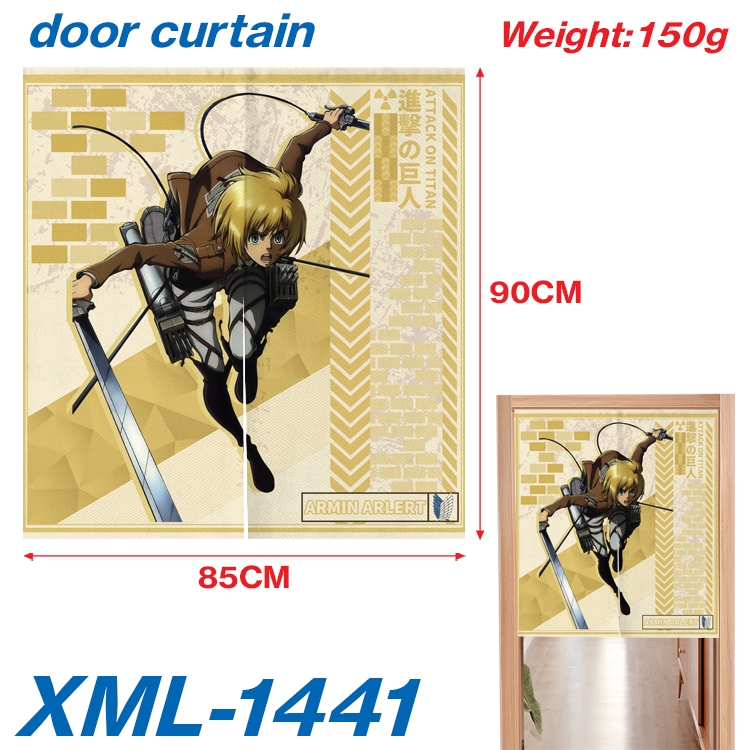 Shingeki no Kyojin Animation full-color curtain 85x90cm  XML-1441A