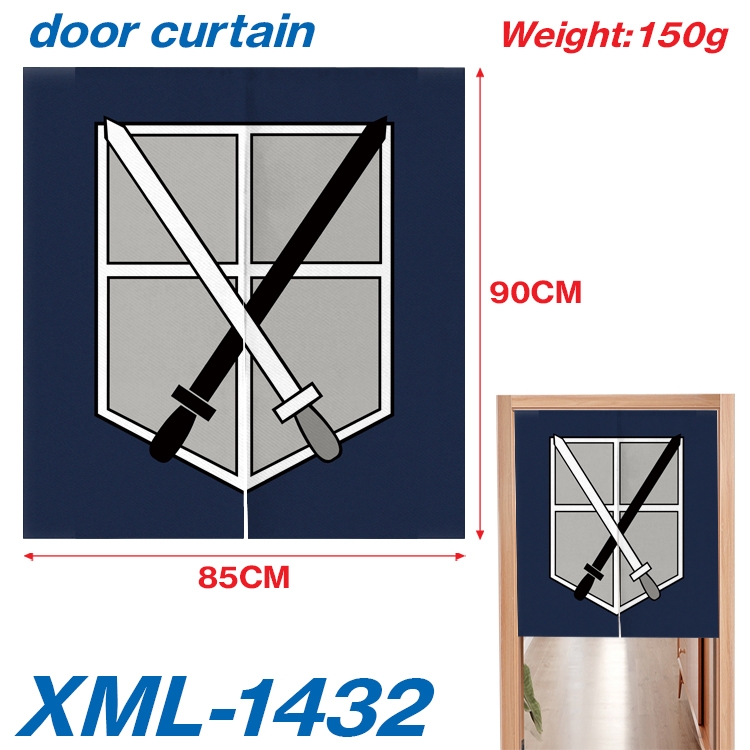 Shingeki no Kyojin Animation full-color curtain 85x90cm XML-1432A