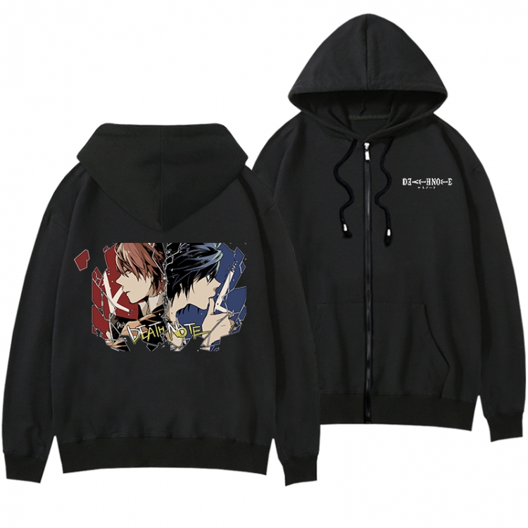 Death note Anime surrounding men and women pull on hats thick sweater from S to 3XL