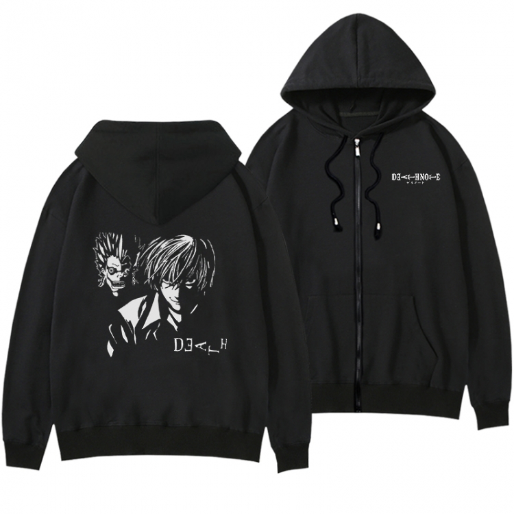 Death note Anime surrounding men and women pull on hats thick sweater from S to 3XL