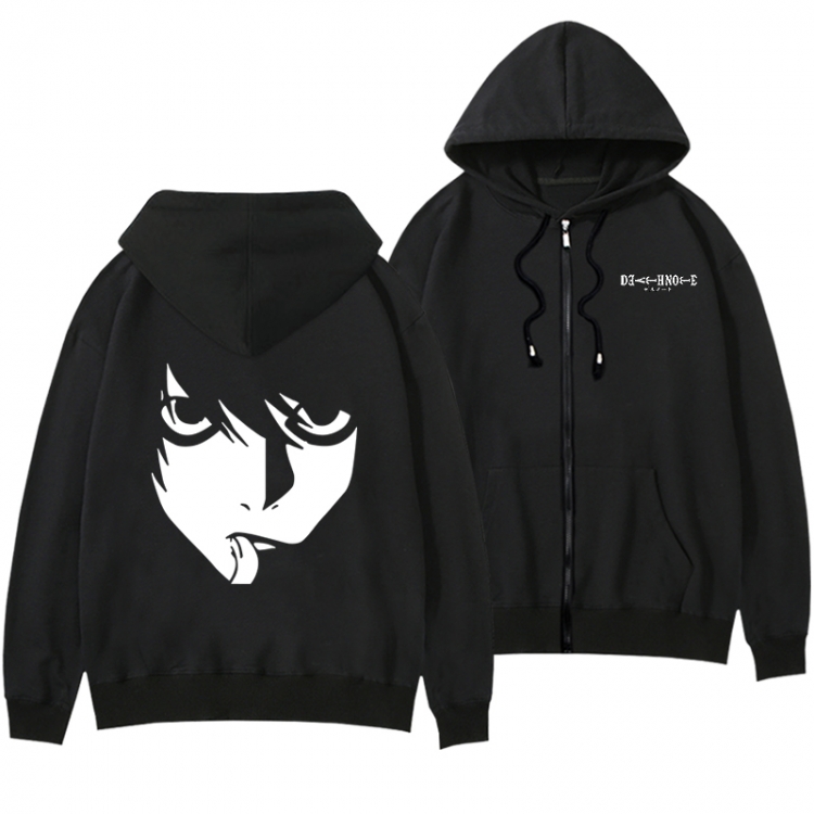 Death note Anime surrounding men and women pull on hats thick sweater from S to 3XL