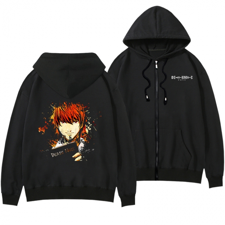 Death note Anime surrounding men and women pull on hats thick sweater from S to 3XL