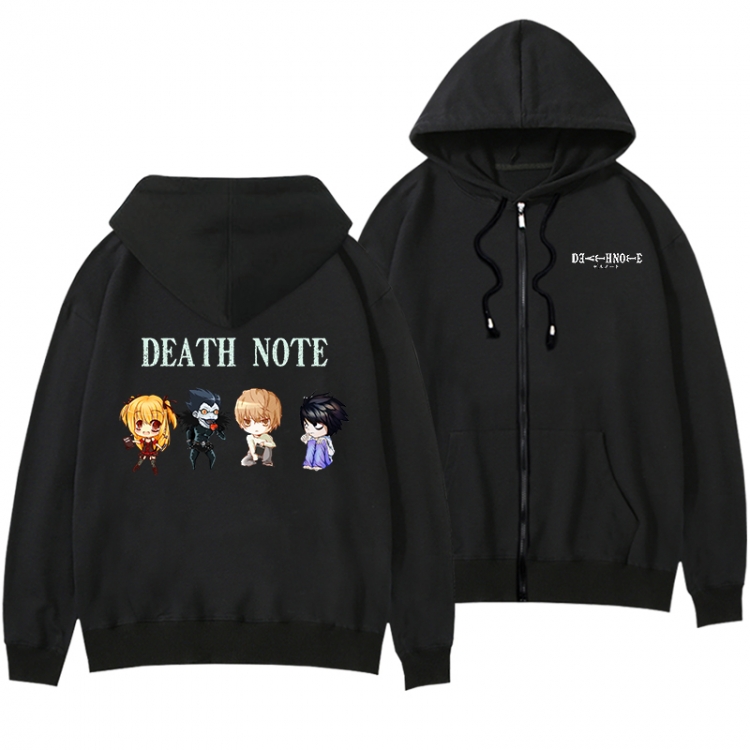 Death note Anime surrounding men and women pull on hats thick sweater from S to 3XL