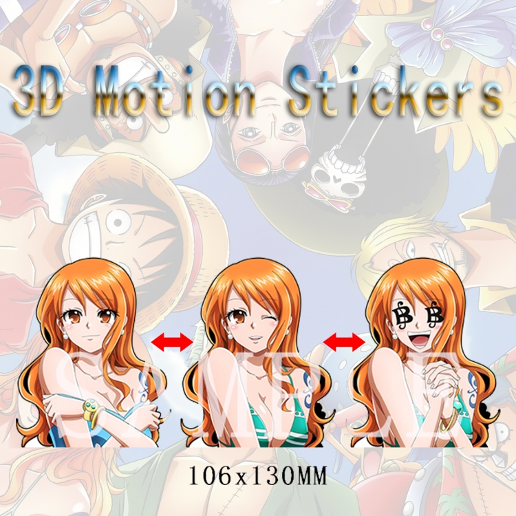 One Piece 3D HD variable map car computer animation stickers price for 2 pcs