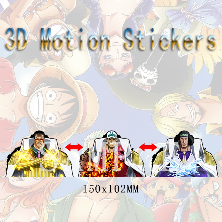 One Piece 3D HD variable map car computer animation stickers price for 2 pcs