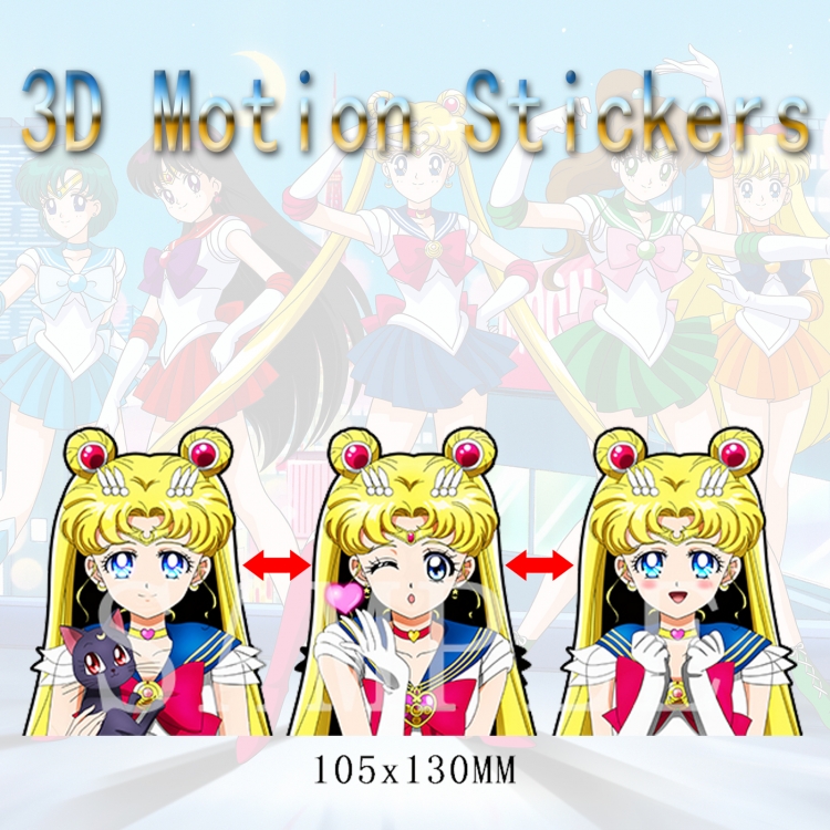 sailormoon 3D HD variable map car computer animation stickers price for 2 pcs