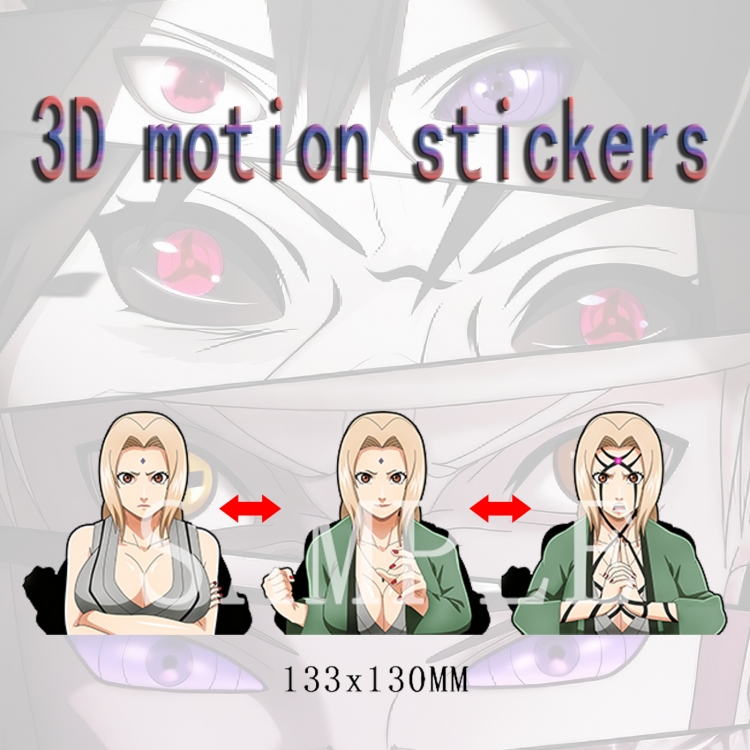 Naruto  3D HD variable map car computer animation stickers price for 2 pcs
