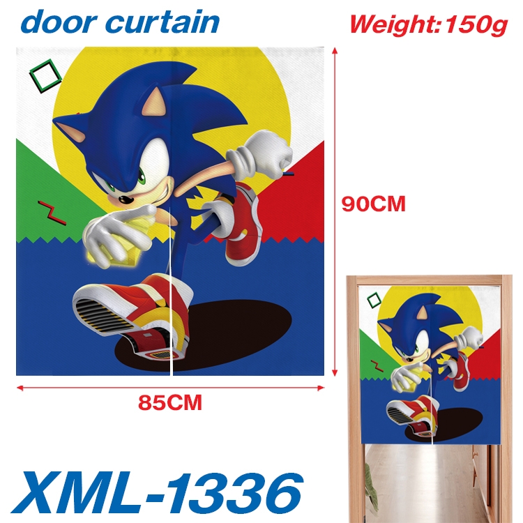 Sonic The Hedgehog Animation full-color curtain 85x90cm