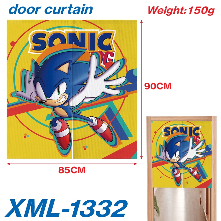 Sonic The Hedgehog Animation full-color curtain 85x90cm