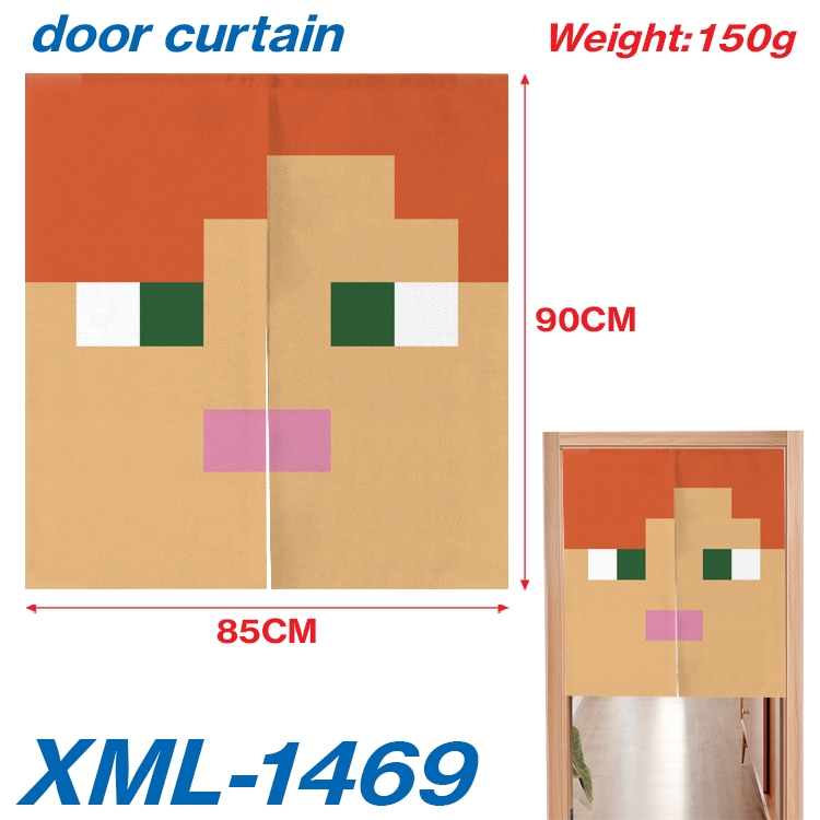 Minecraft Animation full-color curtain 85x90cm XML-1469A
