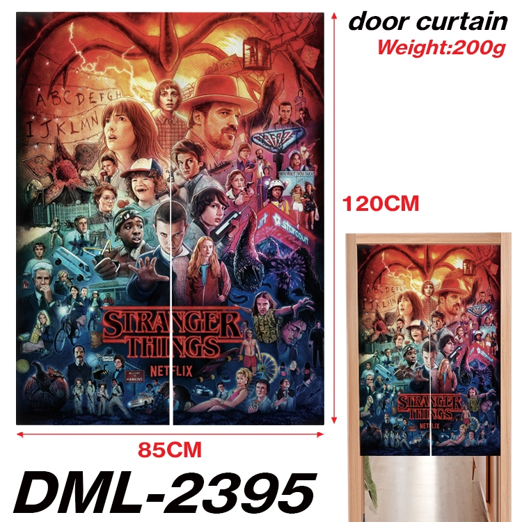 Stranger Things Animation full-color curtain 85x120CM DML-2395