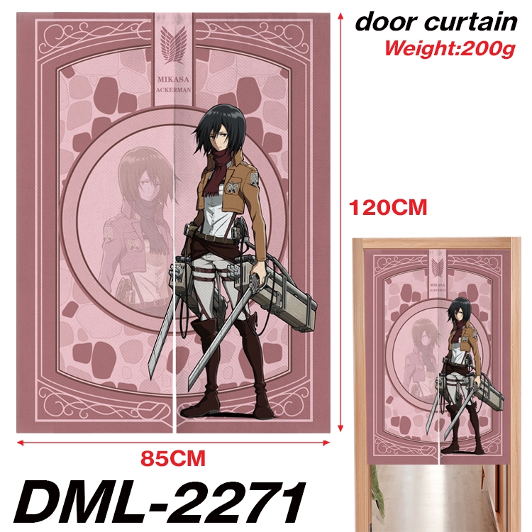 Shingeki no Kyojin Animation full-color curtain 85x120CM DML-2271