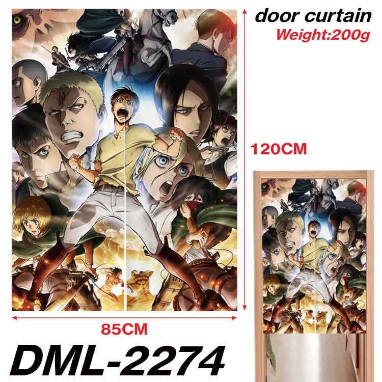 Shingeki no Kyojin Animation full-color curtain 85x120CM DML-2274
