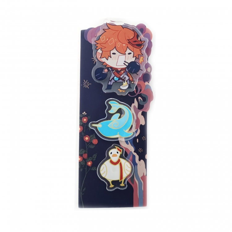 Genshin Impact Pack of 3 Badge Brooch Acrylic Pendant price for 5 pcs