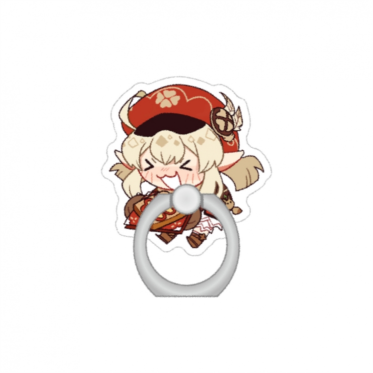 Genshin Impact Anime Peripheral Acrylic Ring Buckle Phone Holder price for 5 pcs