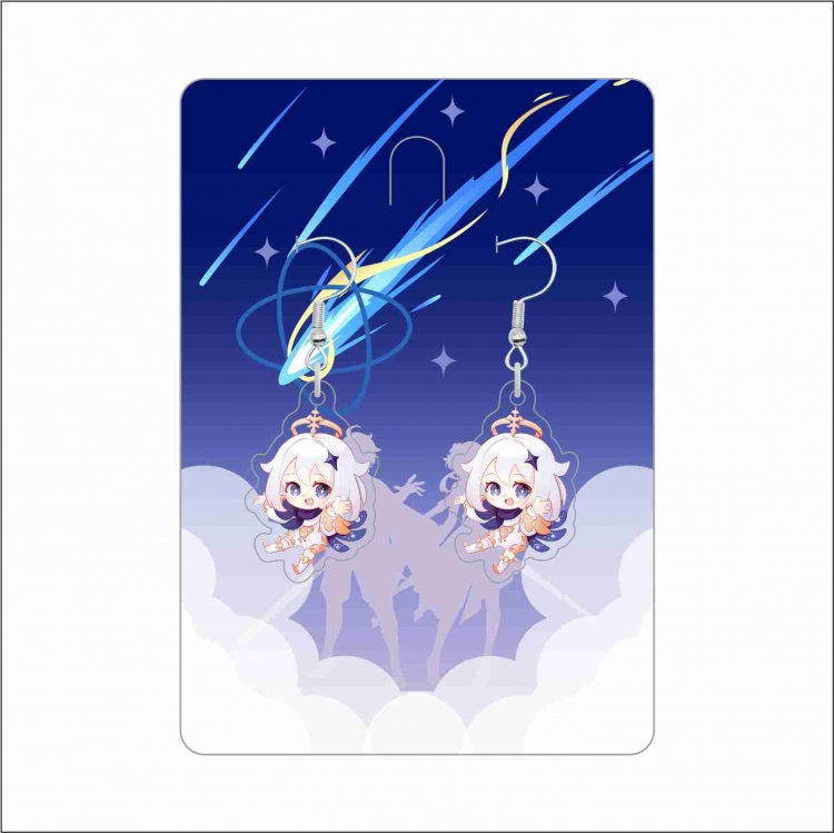 Genshin Impact Anime peripheral acrylic earrings accessories price for 5 pcs