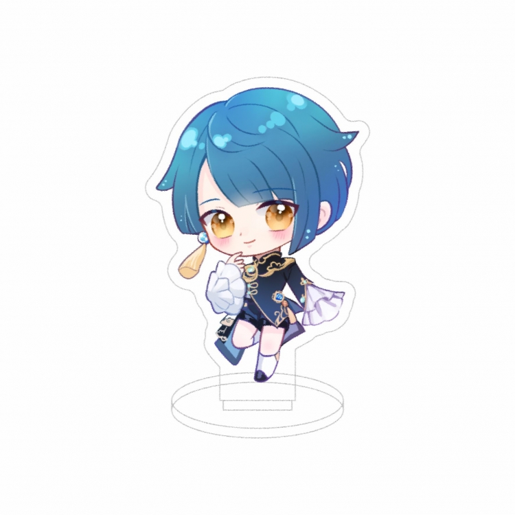 Genshin Impact Double layer Anime characters acrylic Standing Plates Keychain 10cm