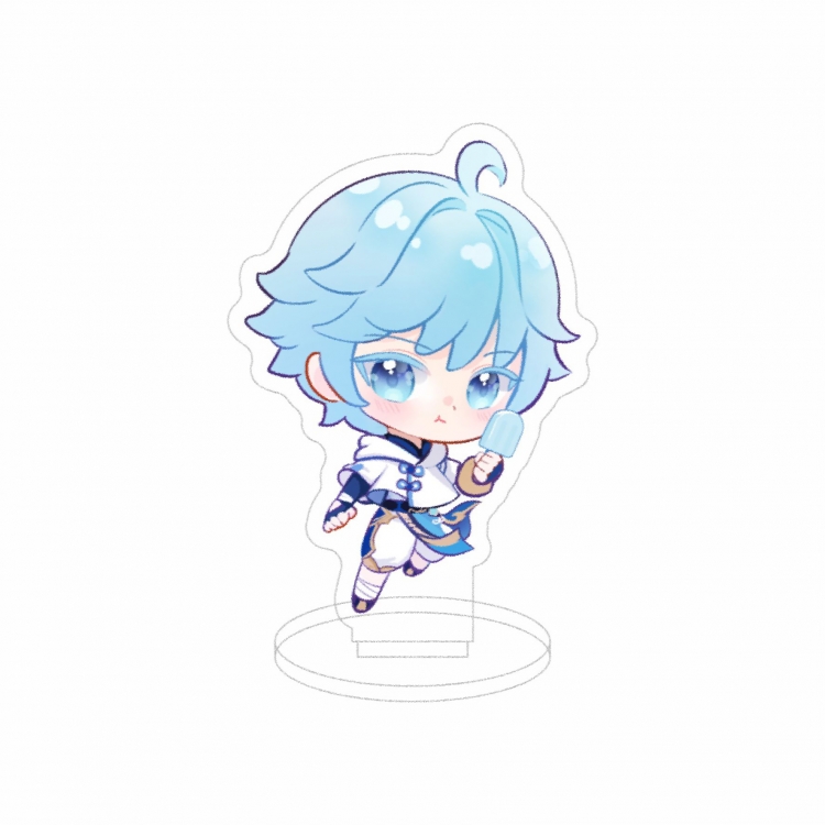 Genshin Impact Double layer Anime characters acrylic Standing Plates Keychain 10cm