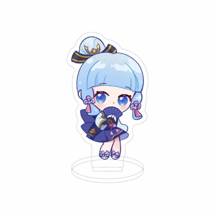 Genshin Impact Double layer Anime characters acrylic Standing Plates Keychain 10cm