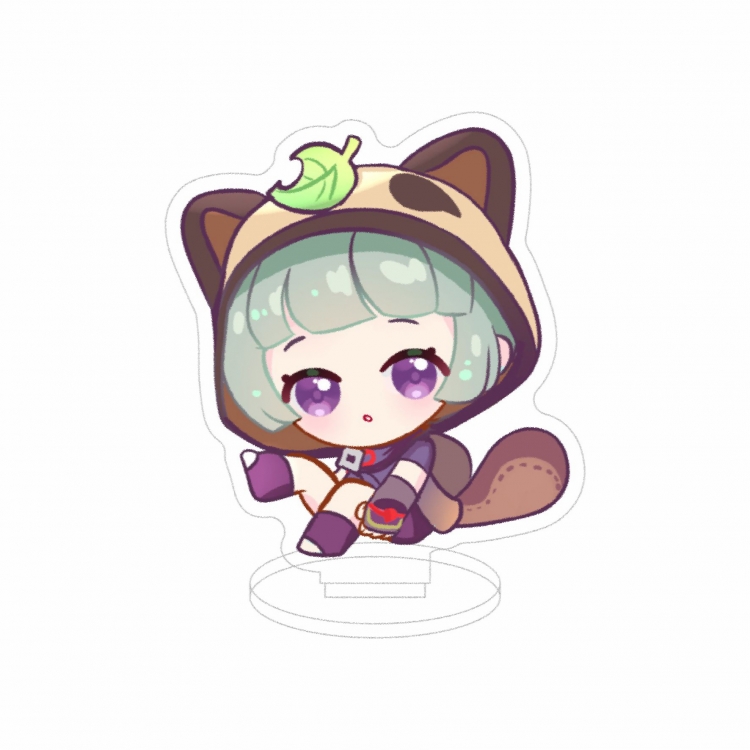 Genshin Impact Double layer Anime characters acrylic Standing Plates Keychain 10cm