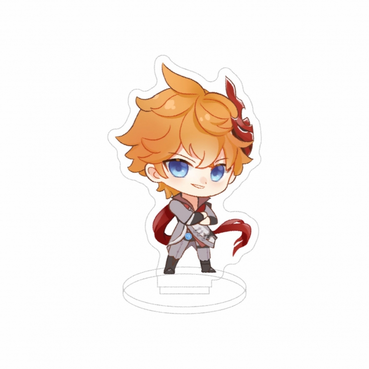 Genshin Impact Double layer Anime characters acrylic Standing Plates Keychain 10cm